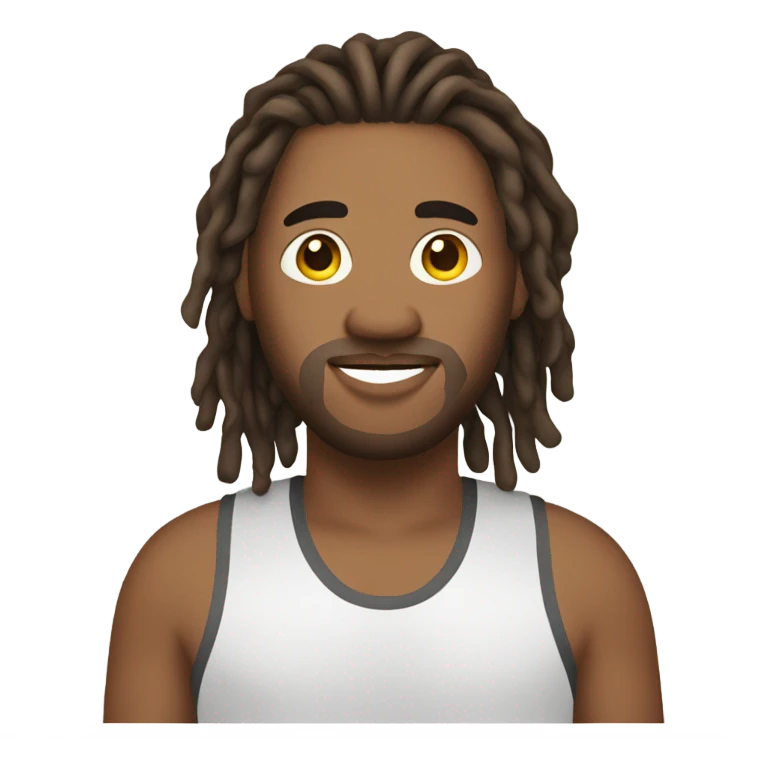 plus size man with locs emoji