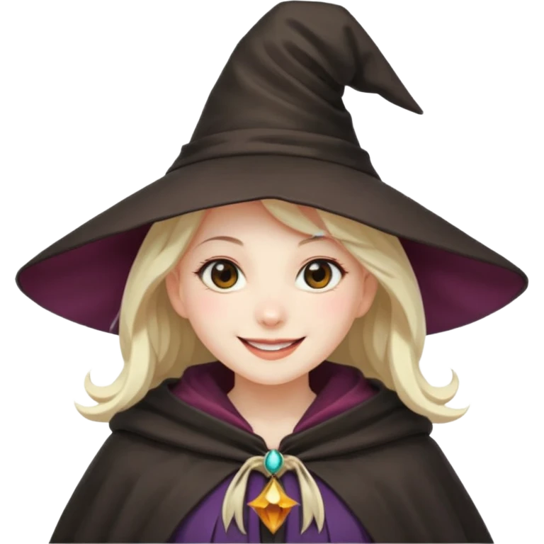 crie uma bruxinha de anime emoji