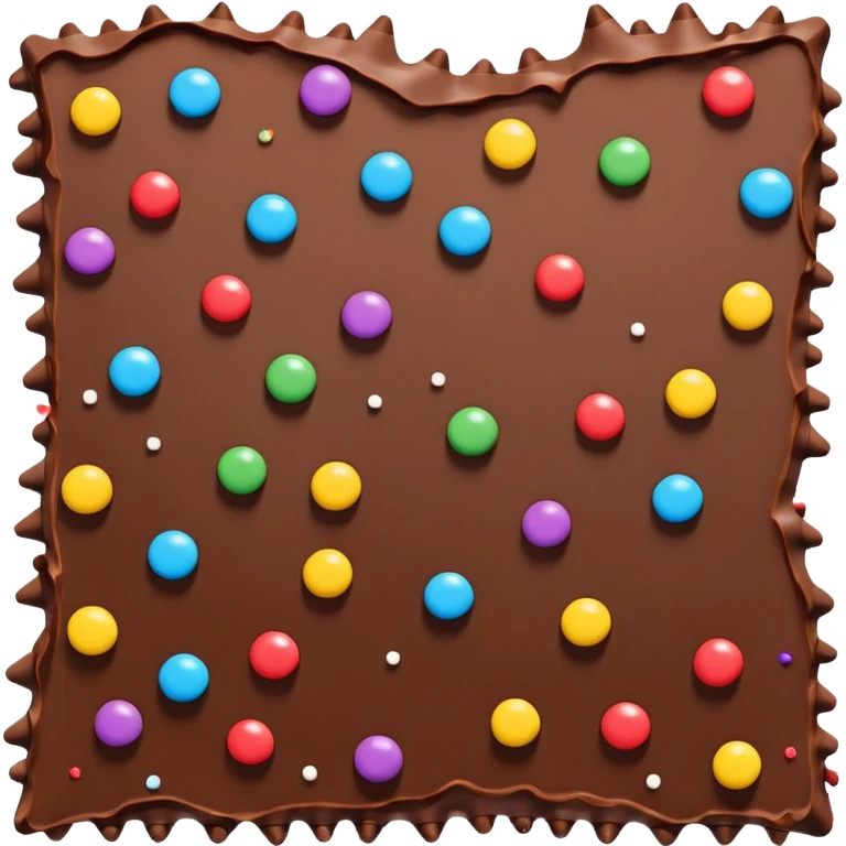 Broken Chocolate Bark with Sprinkles emoji