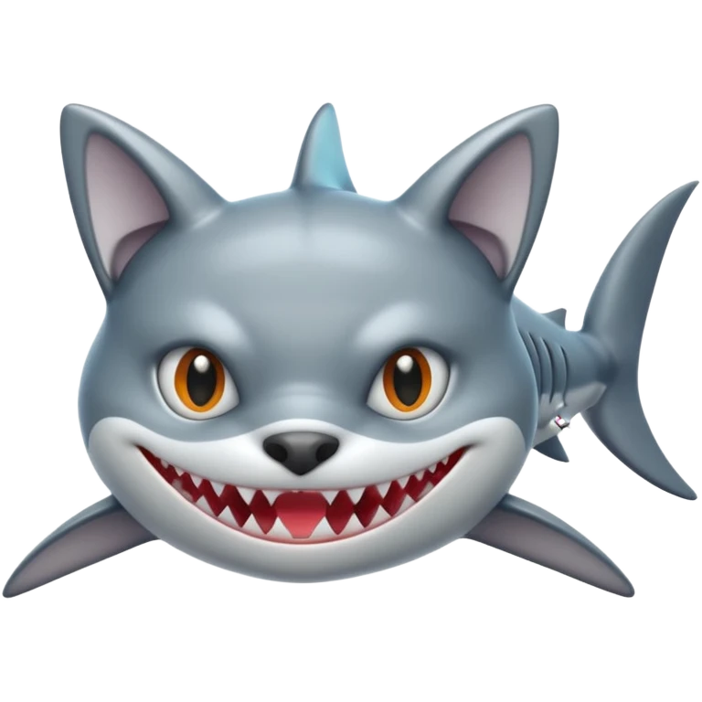 shark x cat emoji
