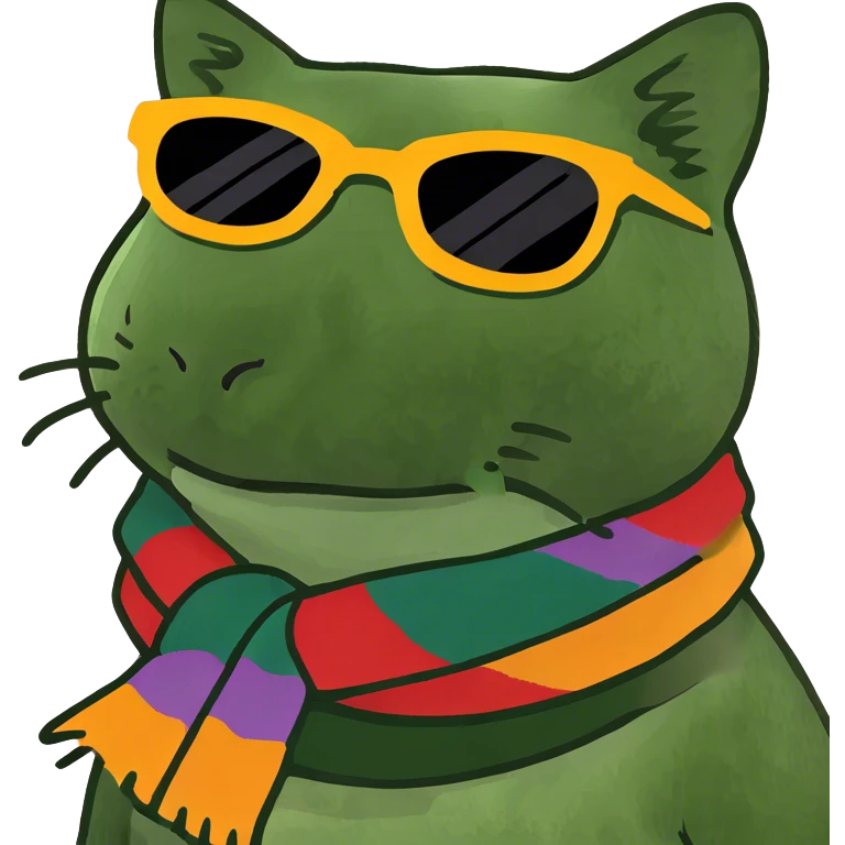 Cat with sunglasses emoji
