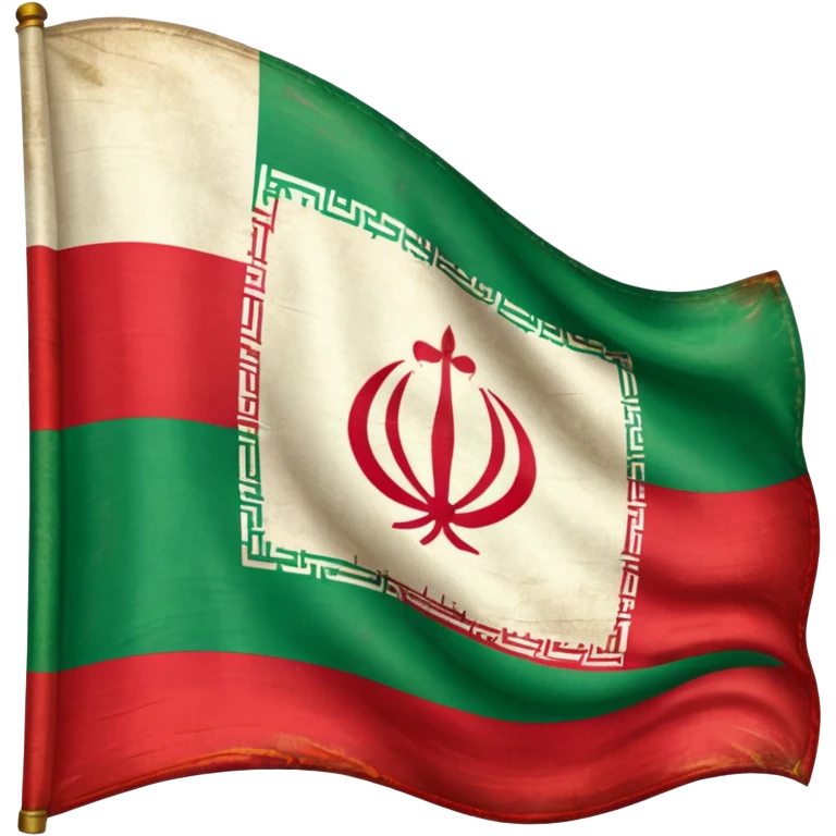 Old iran flag icon emoji