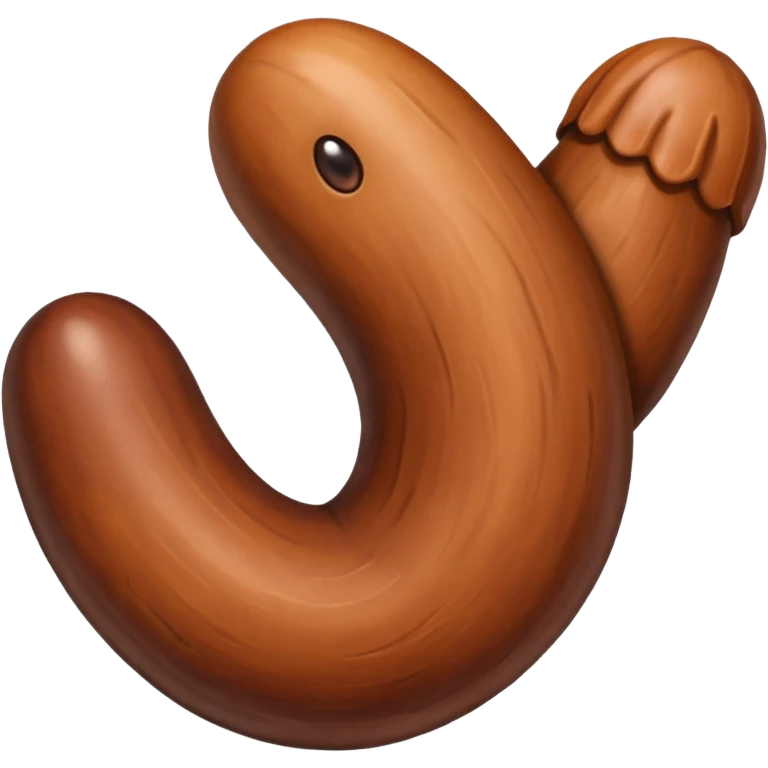 Big brown realistic penis emoji