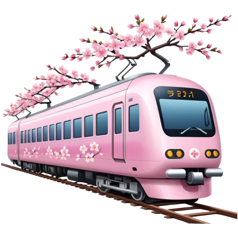 Create a japanese pink train emoji
