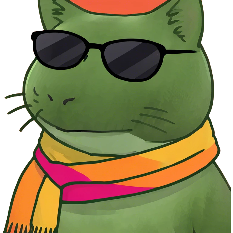 Cat with sunglasses emoji