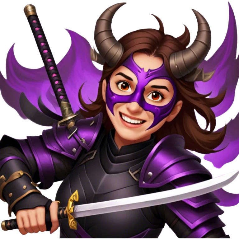 Demon-Horned Warrior emoji