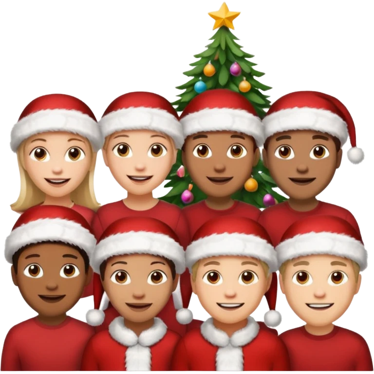 Merry Christmas emoji with my family photo emoji