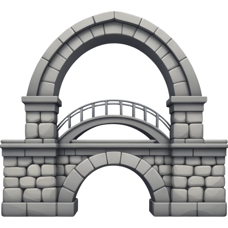use this bridge. 2 ARCHES, one big platform. you see how there is 2 arches on top emoji