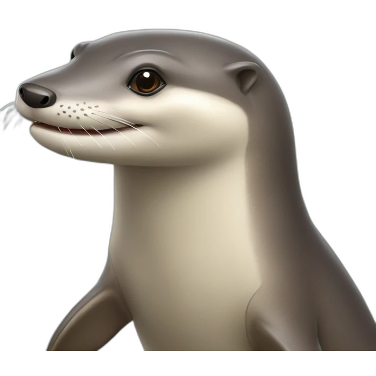 Loutre sur un requin emoji