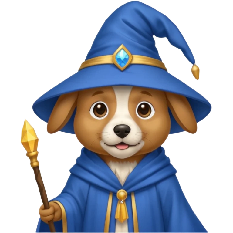Dog wizard emoji