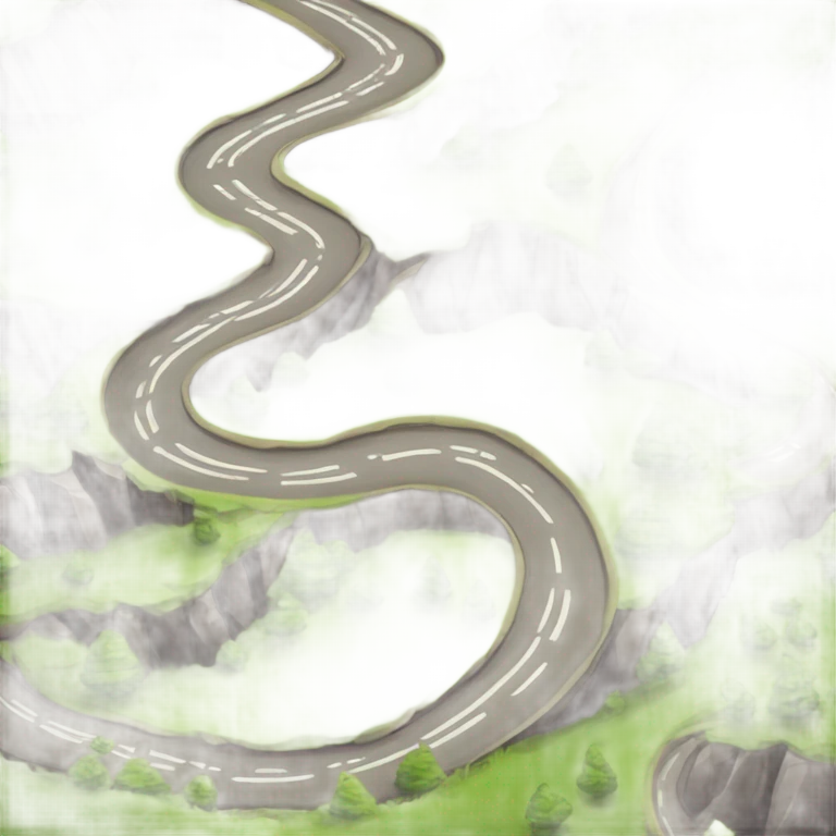 Mountain road emoji