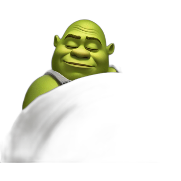 shrek sleeping emoji