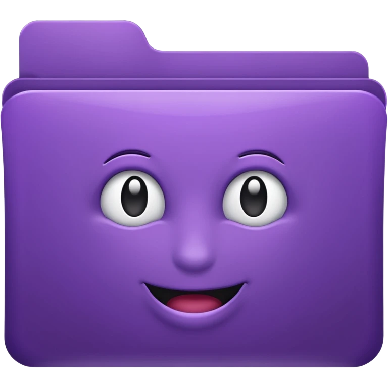 dark purple favorite folder emoji