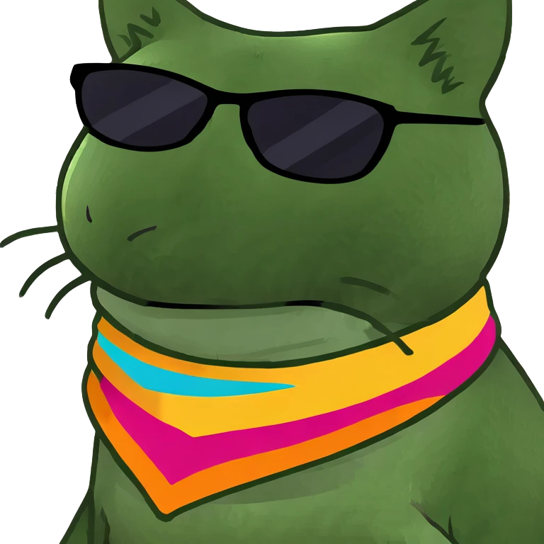Cat with sunglasses emoji