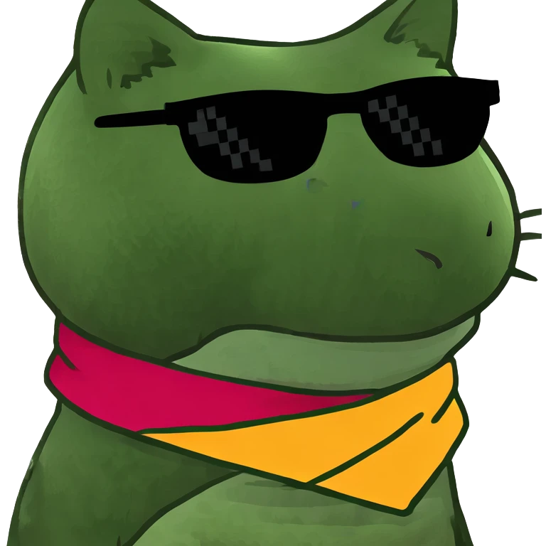 Cat with sunglasses emoji