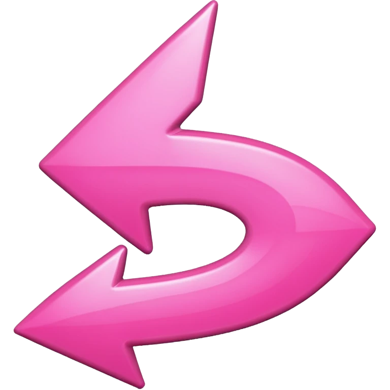Pink reverse arrow  emoji