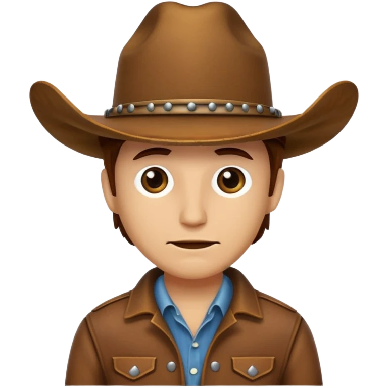 Cow boy hat emoji