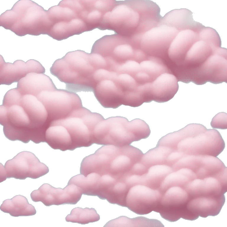 Cotton candy sky with clouds  emoji