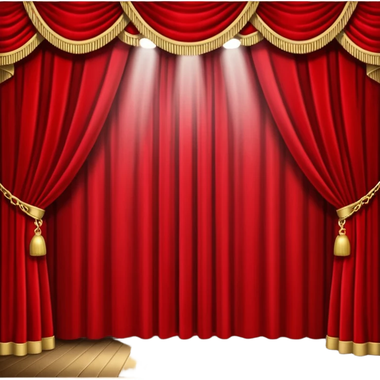 stage curtain with a spotlight emoji