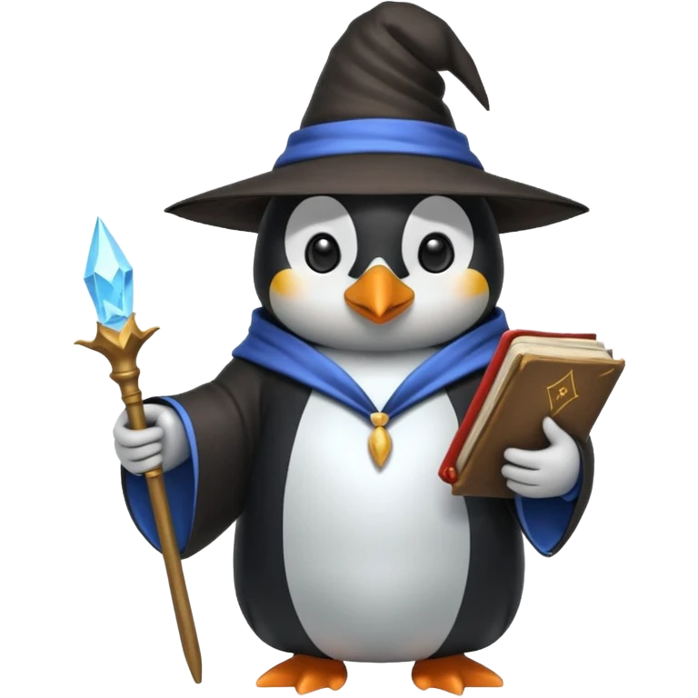 Penguin Wizard emoji