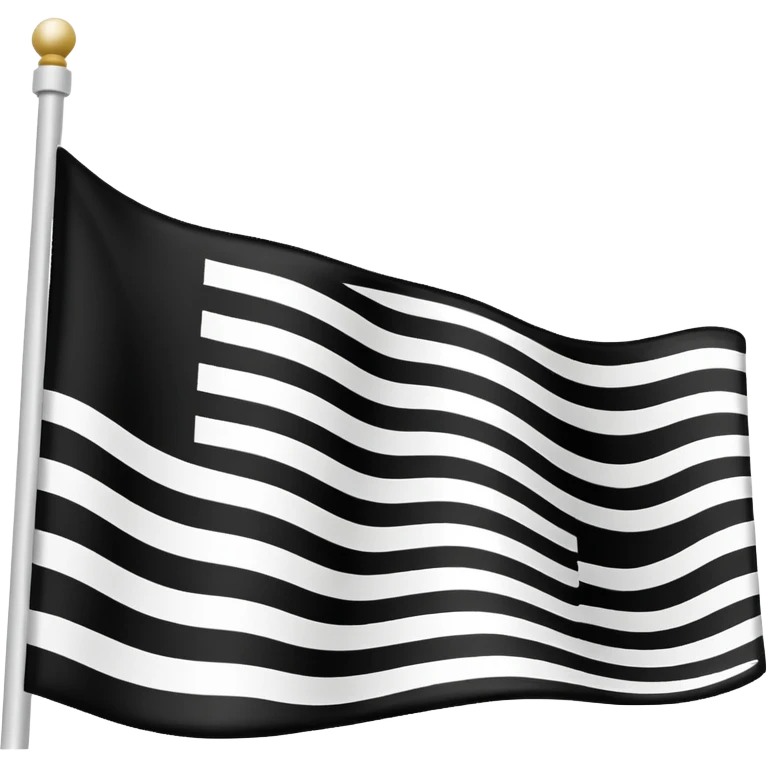 Drapeau de la région bretagne. emoji