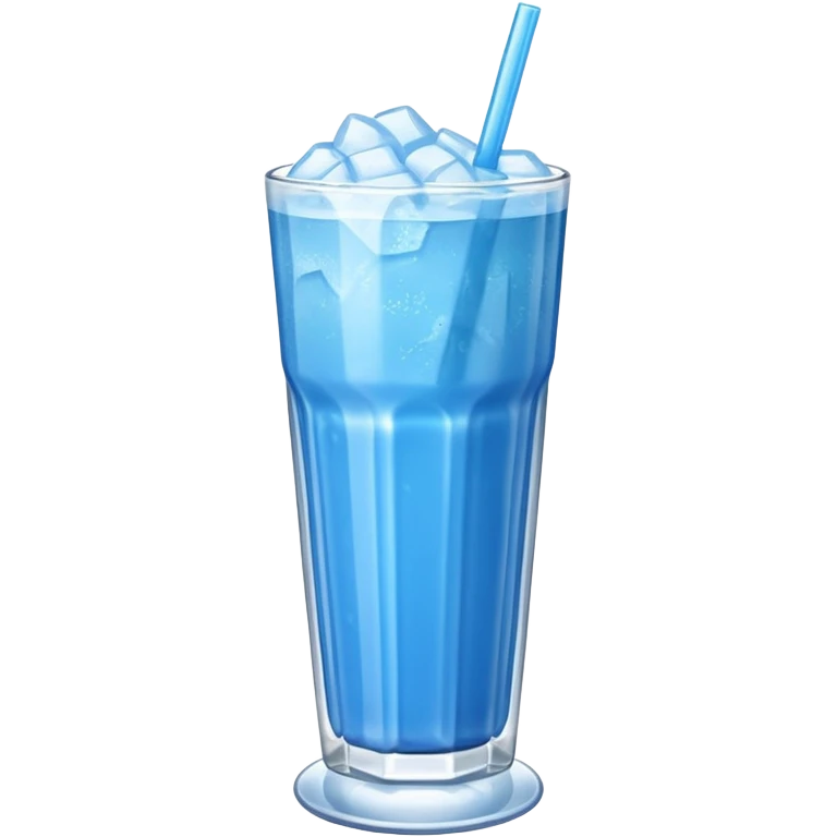 Blue frozen drink emoji