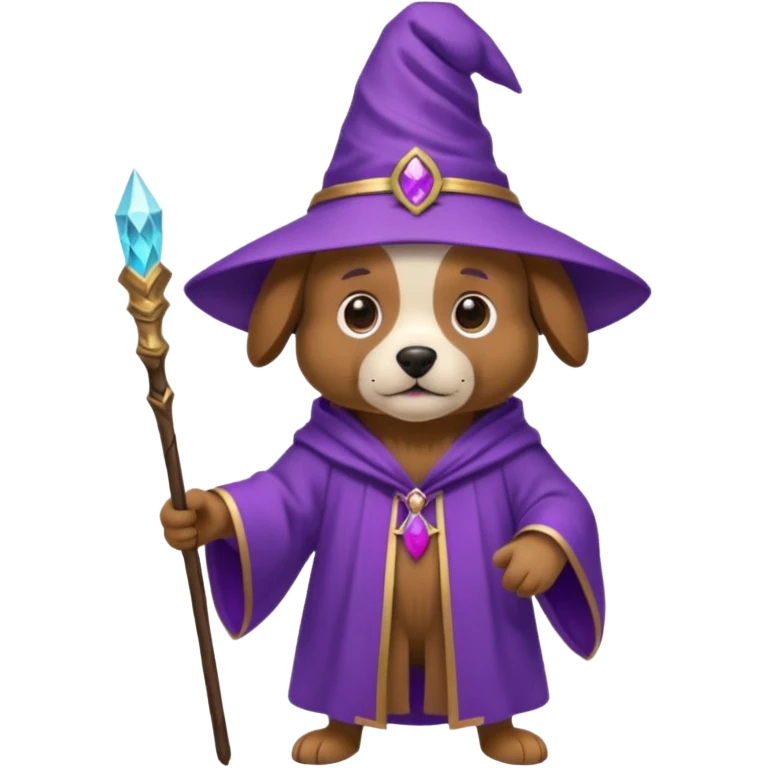 Dog wizard emoji