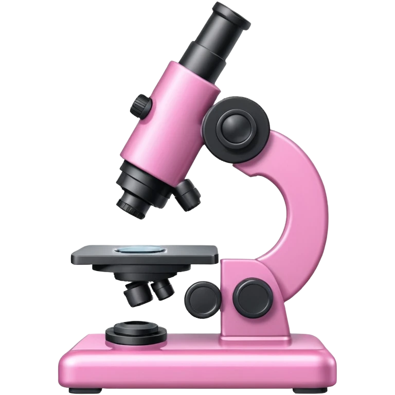microscópio rosa emoji
