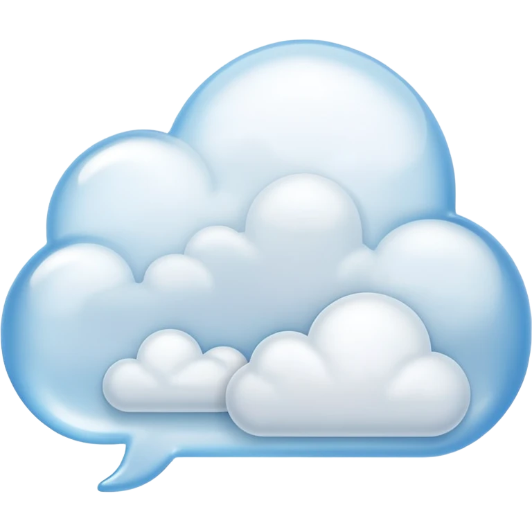 cloud message bubble emoji