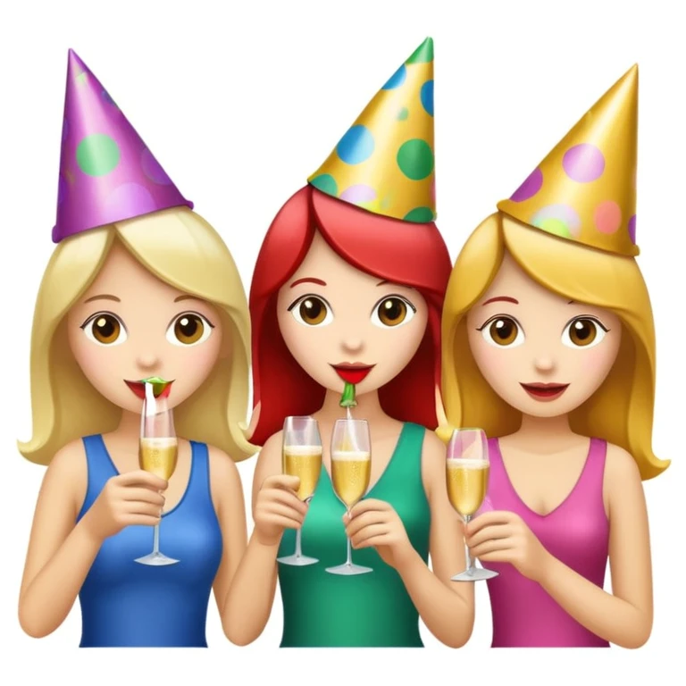 girls party in club emoji