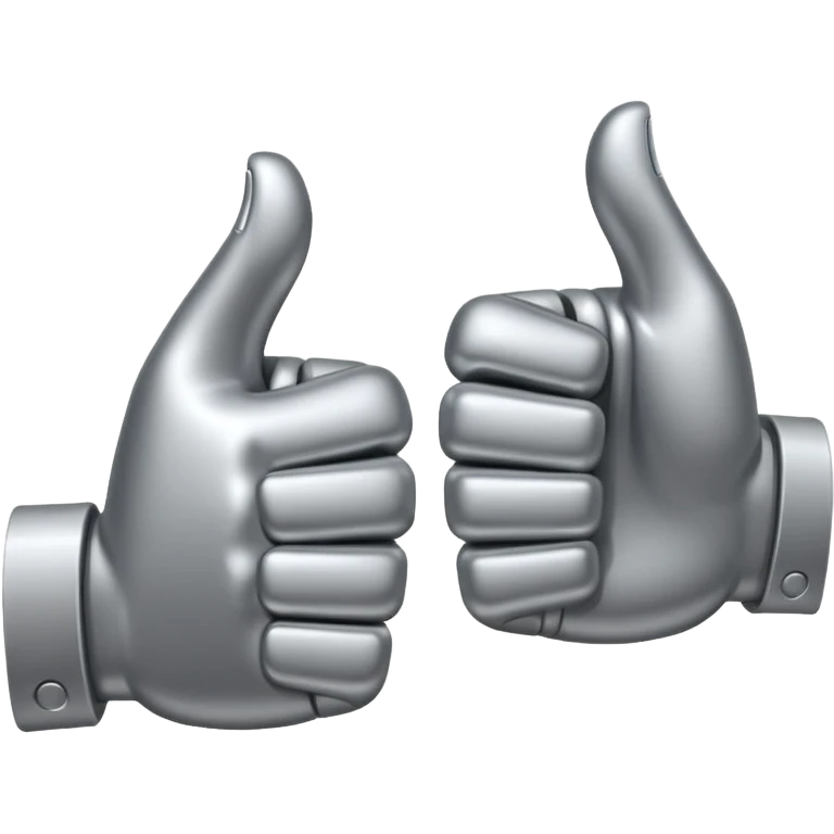 combined thumbs up and thumbs down emoji