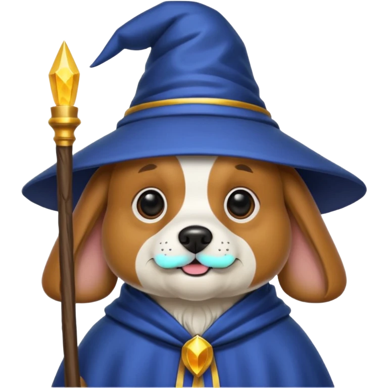 Dog wizard emoji