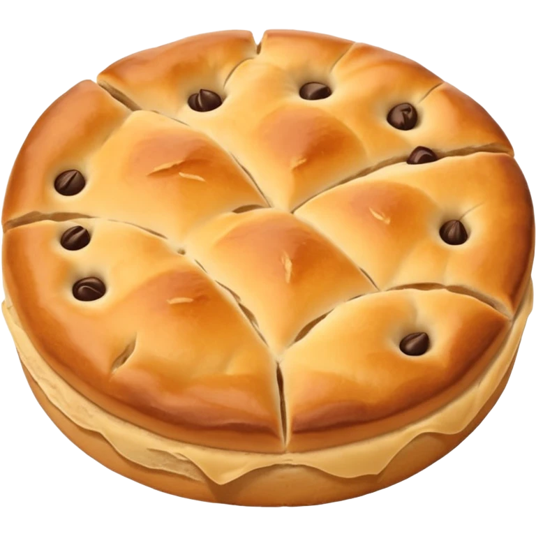 round focaccia without seasoning emoji