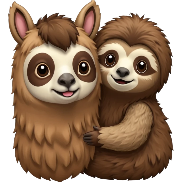 llama with a sloth  emoji