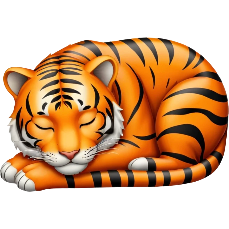 Sleeping tiger emoji