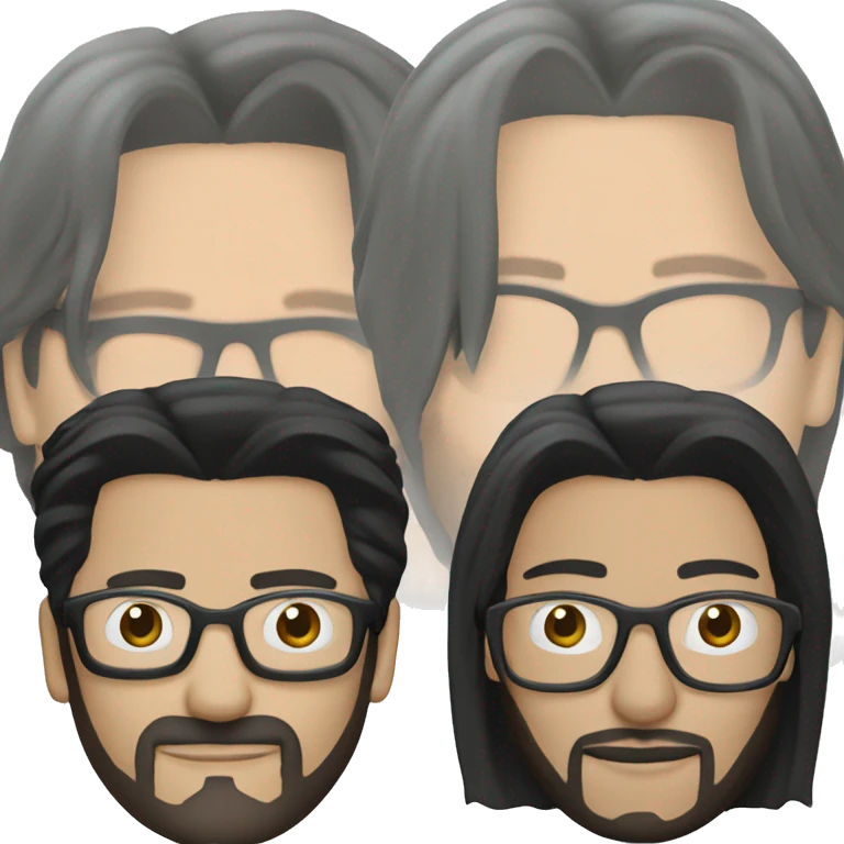 Keanu Reeves in glasses from Matrix emoji
