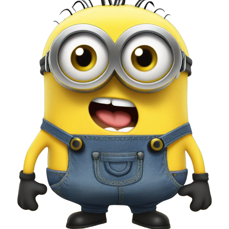 Minion laughing emoji