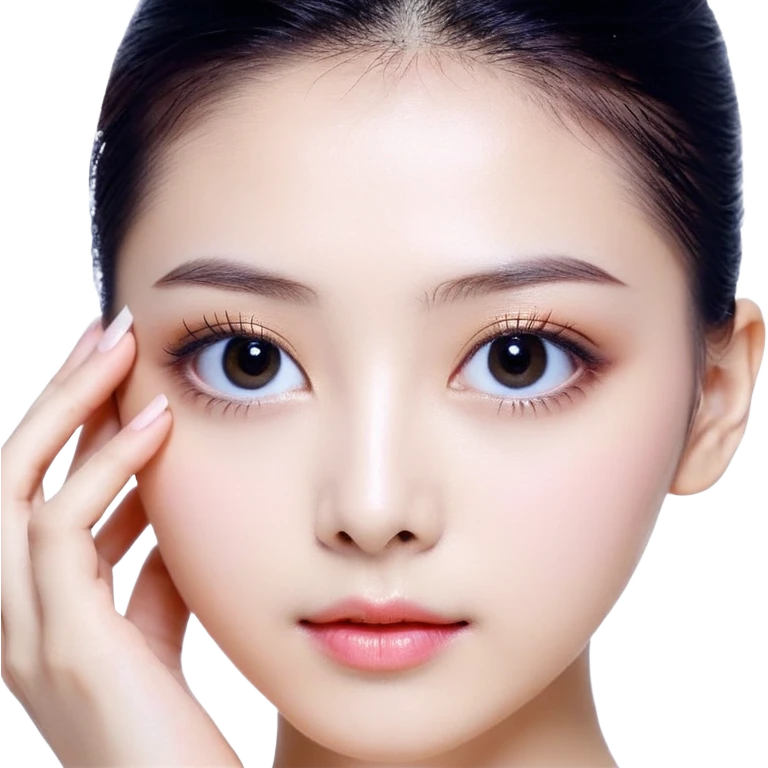  一個白淨的男生在New Beauty 做眼袋美容 emoji