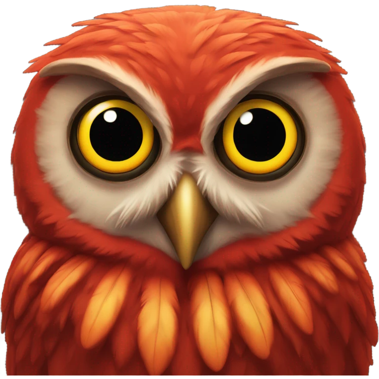 real red owl emoji