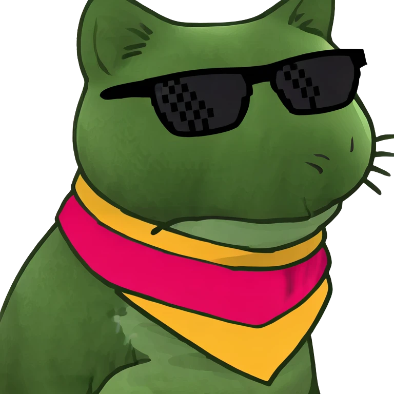 Cat with sunglasses emoji