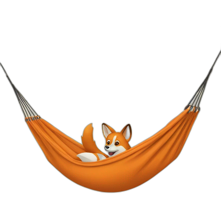 renard dans un hamac emoji