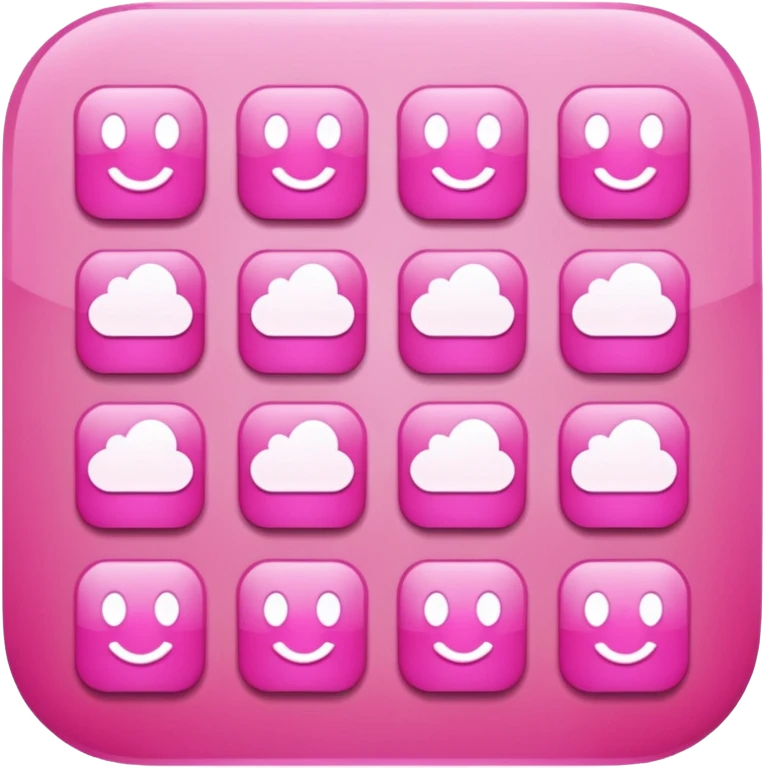 pink all apps emoji