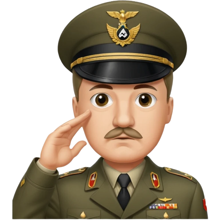 Hitler saluting emoji