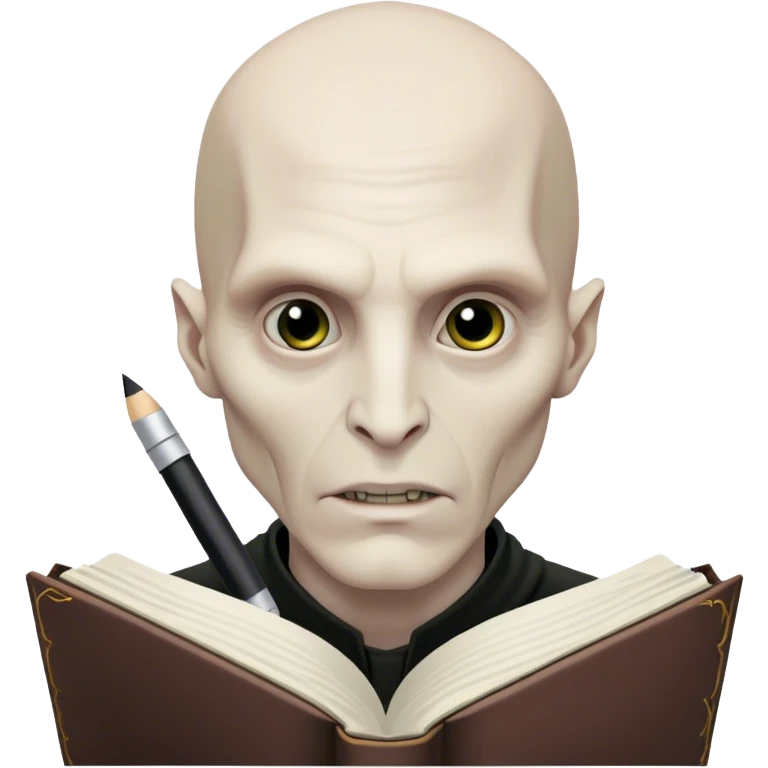 voldemort WRITING A DIARY emoji