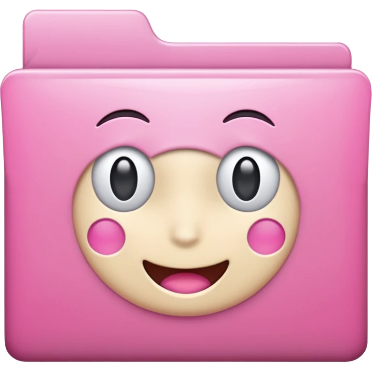mix pink forward facing folder emoji