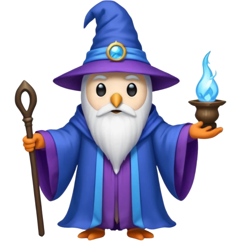 Penguin Wizard emoji