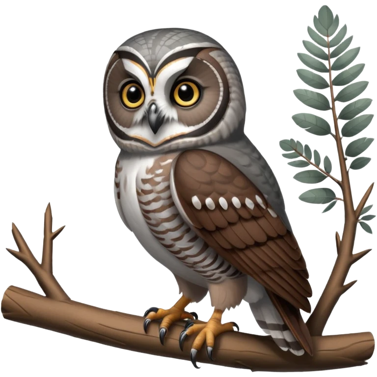 Northern Hawk-Owl Forest emoji