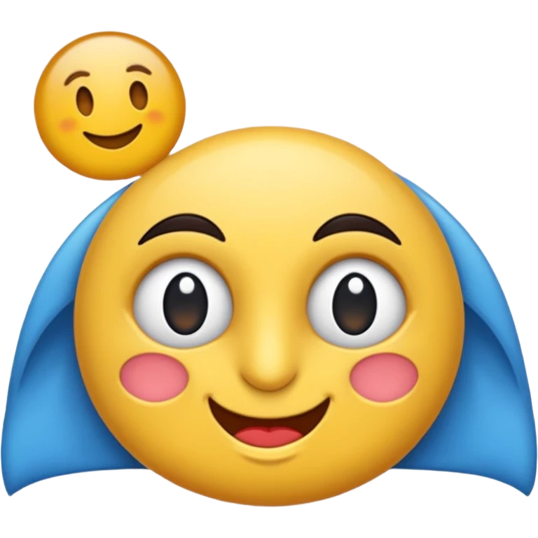 Mavi yüz  emoji