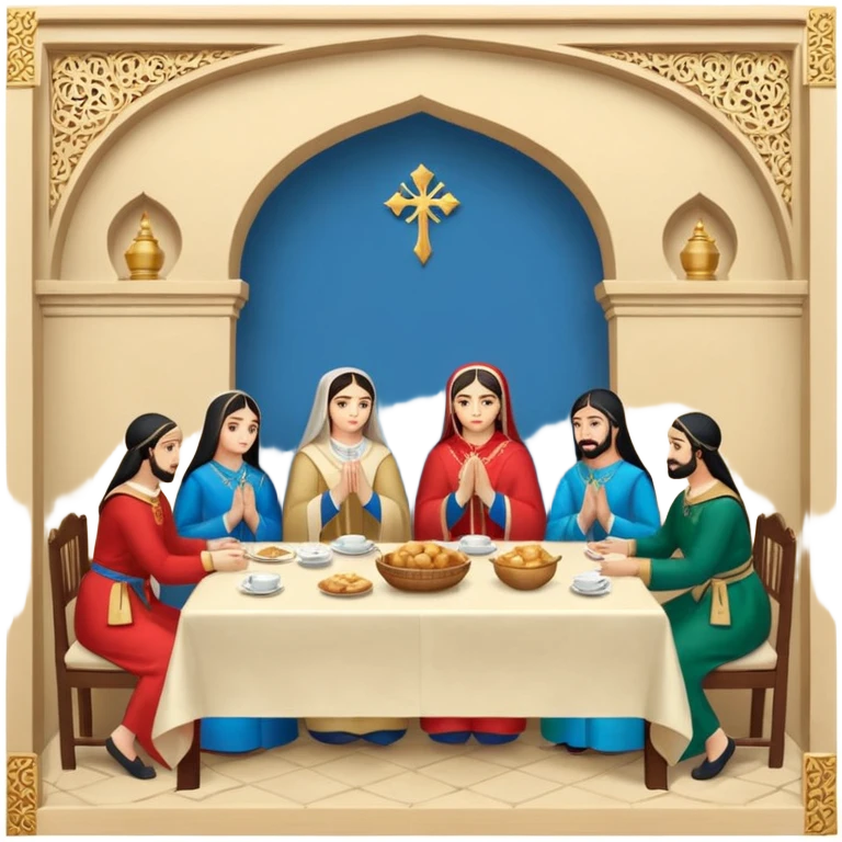 Обезьяна с тарелками жареной кортошки emoji