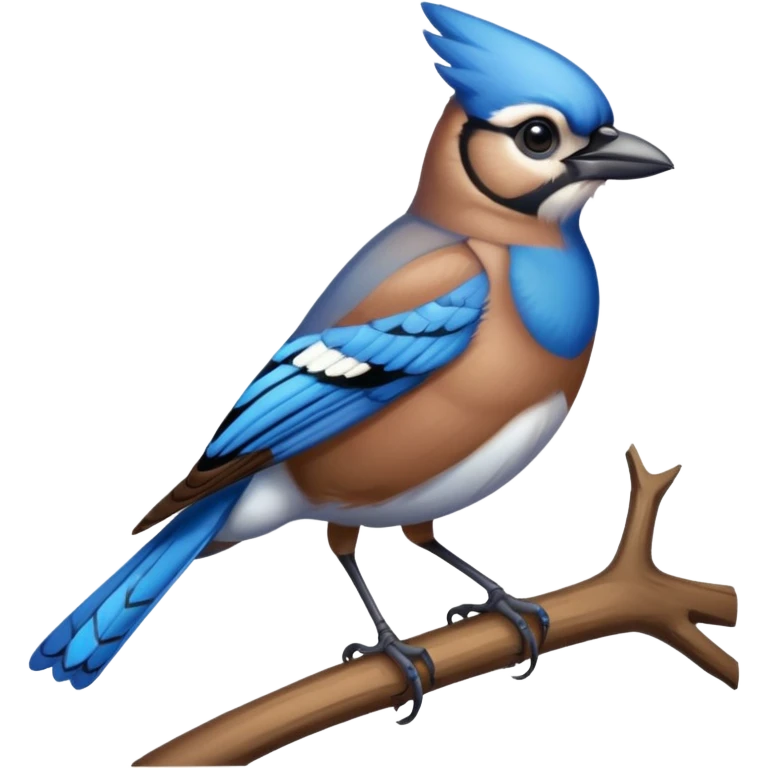 Common jay bird emoji